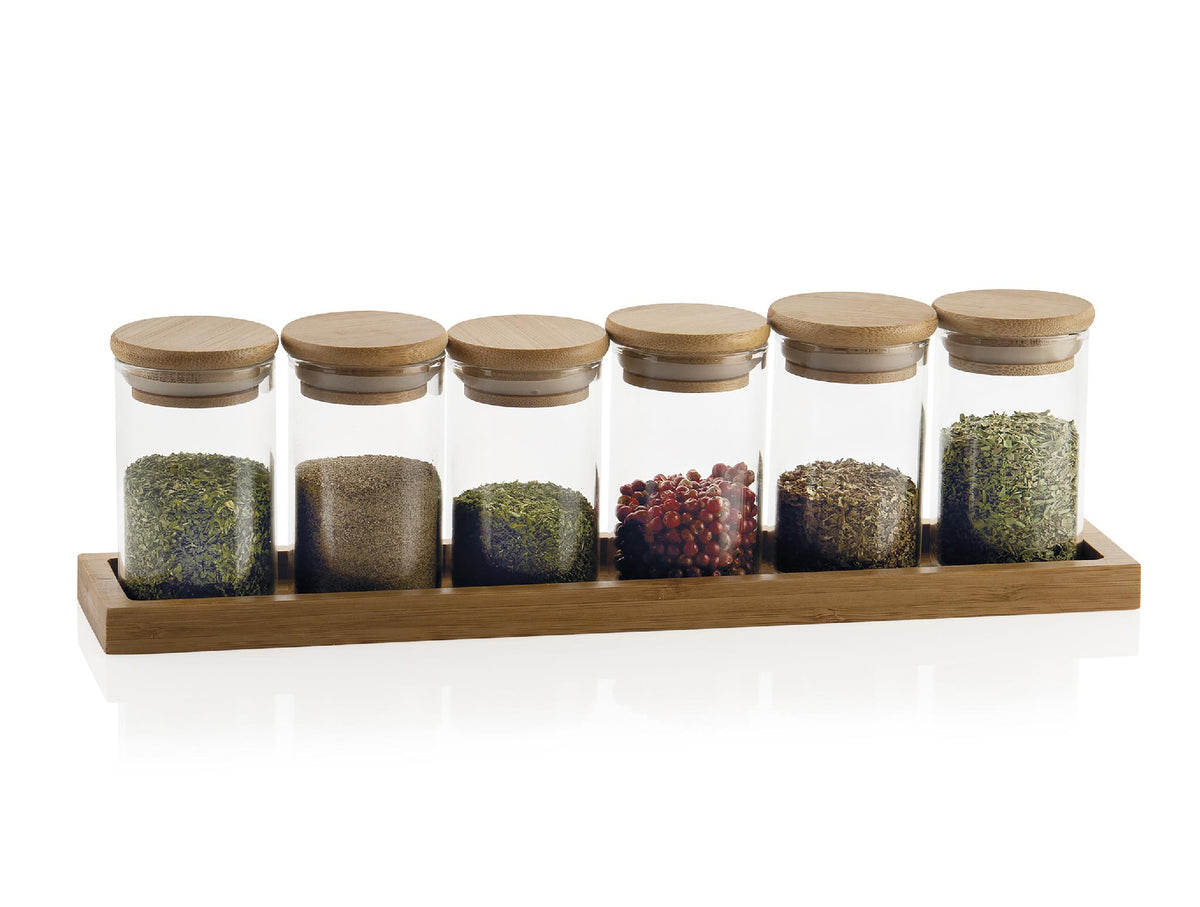 Lot De 16 Pots à Épices En Verre ComSaf - Conteneurs Hermétiques Avec 275 Étiquettes - Organisation Cuisine