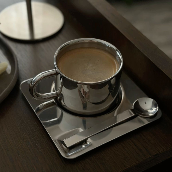 Unique Bargains Tasse à Thé en Acier Inoxydable pour Eau, Lait, Maison, Couvercle Argenté 4 Pcs Unique Bargains Tasse à Thé en Acier Inoxydable pour Eau, Lait, Maison, Couvercle Argenté 4 Pcs